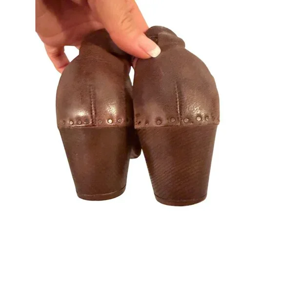 Dansko Womens Sassy Clogs Tan Size 40 Brown Leather Block Ankle Strap Casual - Picture 8 of 16